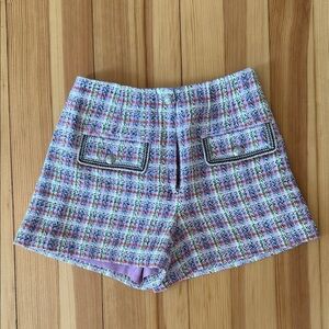 Veronica Beard Plaid Multicolor Women's Shorts